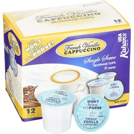 Kahan's Parve French Vanilla Cappuccino Single Serve Beverage Cups 12/Box