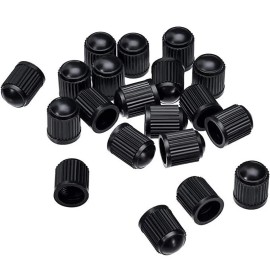 Unbranded 50x Valve Stem Caps Air Black Tire Covers Wheel Car/Truck/Golf Cart/ATV/Bike