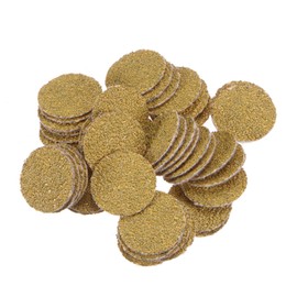 Kozelo 50pcs No Hole Sanding Discs- [ 1 Inch 40 Grit ] Round Hook and Loop Grip Sanding Pads Sheet for Wood Metal Polishing Use| Aluminum Oxide & Zirconium Oxide Sandpaper