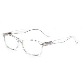 Newbee Fashion - Unisex Translucent Simple Design No Logo Clear Lens Glasses Squared Fashion Frames