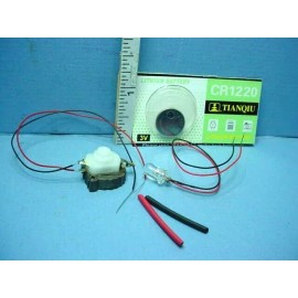 Creative Reproductions Miniature 1220 Battery Light Kit 1 LED Yellow FLASHING Light  1/12th