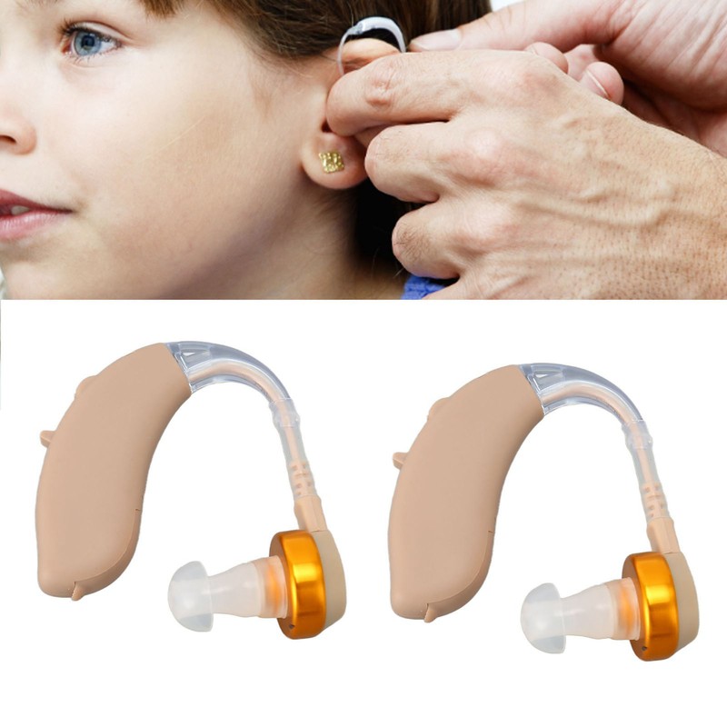 BTE Sound Aid Ergonomic Portable Noise Reduction Silicone Elderly BTE