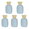 AnRui 5 Pcs Refillable Shampoo and Conditioner Bottles with Flip