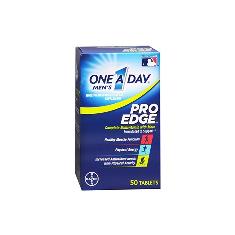 One-A-Day Men's Pro Edge Multivitamin, 50-Tablet Bottle