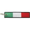 Llavero con bandera de Italia, 100% bordado, Rojo -, Universal