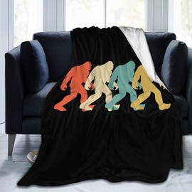Bigfoot Flannel Fleece Throw Blankets for Bed Sofa Living Room Soft Blanket Warm Throw Blanket
