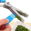 Colerandom 5 Blade Spice Vegetable Herb Scissors Gift Idea Christmas