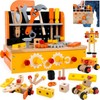 Wooden Kids Tool Bench 54 PCS Montessori STEM Tool Set