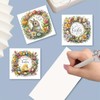 BAYUNOE 6Pcs Christmas Greeting Card Easter DIY Diamond Art Painting