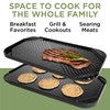Ecolution Reversible Grill/Griddle Pan, Non-Stick, Dishwasher Safe, Double Burner Family