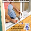Lower Sliding Screen Door Rollers Replacement Kit Fit Andersen Parts