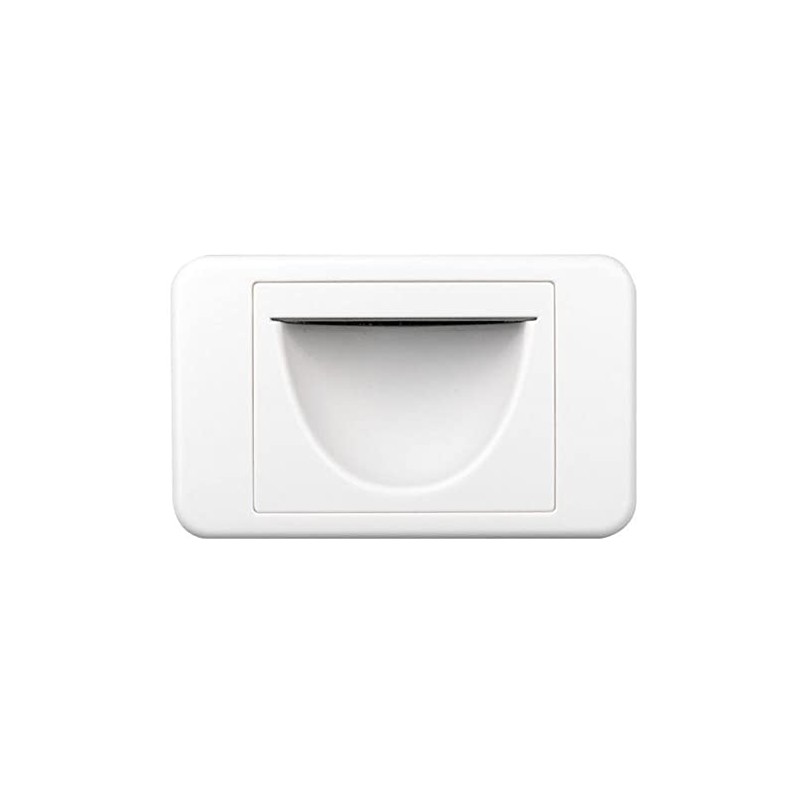 REVBNWP White Reverse Bullnose Wall Plate Mousehole - 9328202021823