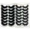 etokdos Mink Lashes Pack 20mm Long Fluffy Lashes Strips 3D