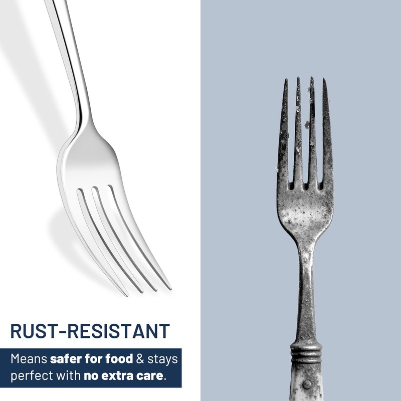 Silverware Set for 8, 40 Piece Heavy Duty Stainless Steel