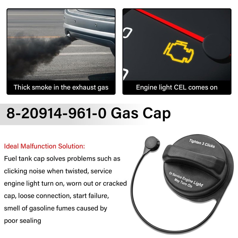 Gas Cap Replacement 8209149610 for for Isuzu 2004-2009 2012-2019 NPR