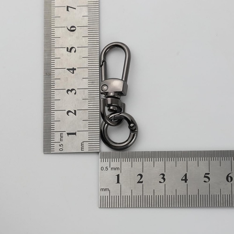 LMAPUR, Set of 2, Hook Key Chain, Metal Detachable Double