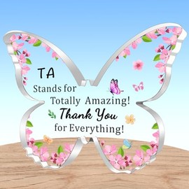 AMZQ Teaching Assistant Gift Thank You TA Acrylic Keepsake Gifts Appreciation Gifts for Teaching Assistant
