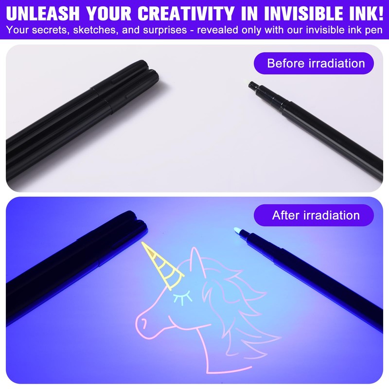 Tegeme 4 Invisible Ink Pen Set 2 Invisible Marker 2