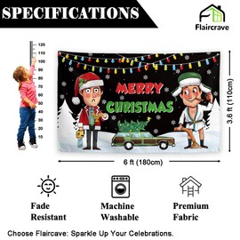 Funny Christmas Banner Happy Xmas Backdrop Sign Winter Xmas Decor Funny Christmas Decoration for Home