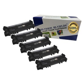 HI-Vision Compatible Toner Cartridge Replacement for Dell E310dw/ E514dw/ E515dw/ E515dn 593-BBKD PVTHG E514 E310 E515 Printer (5-Pack, Black)