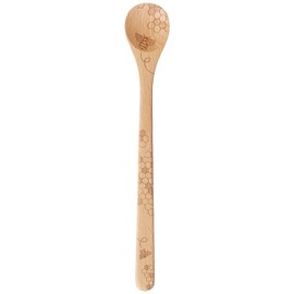 Talisman Designs Laser Etched Beechwood Sauce Spoon | Honey Bee Design | Cooking & Serving Spoon | Cute & Functional Kitchen Tool | Decorative Wooden Utensils