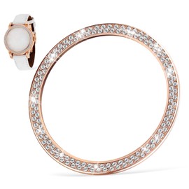 Mipcase Rhinestone Watch Protector Case for Watch Elegant Rose Gold Ring Cover Durable Screen Protector Stylish Accessories