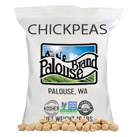 Palouse Brand Certified Glyphosate Residue Free Chickpeas | Garbanzo Beans | 18 lbs | Family Farmed in Washington State | Non-GMO Project Verified | Kosher Parve | USA Grown | Field Traced