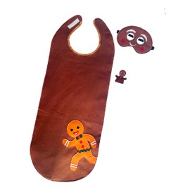 ZAC HOME World Book Day Ginger Bread Man Costume for 3-12 year old