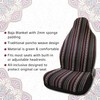 sourcing map Universal Stripe Front Baja Bucket Seat Cover Saddle