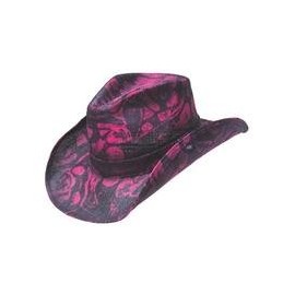 Peter Grimm Rattler Mottled Western Cowboy Hat with a Touch of Swamp PGD9051-PNK