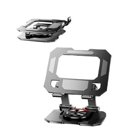 Tablet, i-Pad Stand, Smartphone Stand, Tabletop, Foldable, 720° Rotation, Adjustable Height, Compact, Tablet Holder, Anti-Slip, Stability, Compatible with i-Pad/i-Pad Pro/i-Pad Mini/Smartphone/Sw-itch