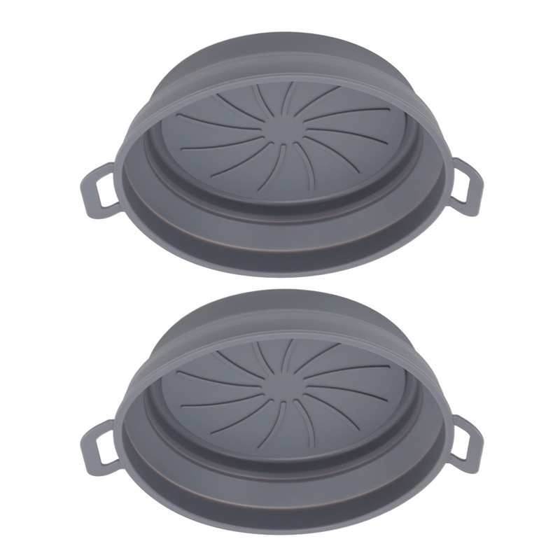 2 PCS Fryer Silicone Basket Nonstick Silicone Liners Fryer Pot