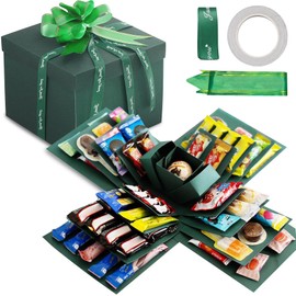 Surprise Box, 5-Layer Creative Gift Box, Explosion Box, Folding Gift Box, Surprise Box, Exploding Box Surprise for Valentine's Day Gifts, Birthday, Wedding Anniversary