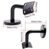 4 Pieces Handrail Brackets, Wall Mount Wooden Railing, Stair Railing