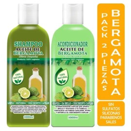 Shampoo Y Acondicionador De Bergamota 1000 Ml C/u Envió Gratis