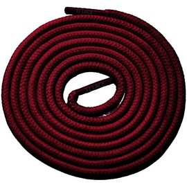 TI Lace Round Shoelaces 3/16" Thick Solid Colors for All Shoe Types Several Lengths (27"(69cm), Burgundy)