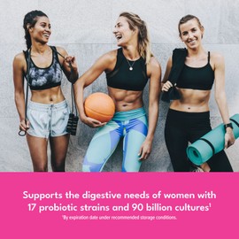 Optim Nutrition Hi-Health Chime Probiotic for Women, 90 Billion with Prebiotic, Guaranteed Potency, 17 Strains, 60 Capsules