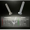 20Pcs 1/4"-20x1-1/2 Button Head Socket Cap Bolts Screws,304 Stainless Steel