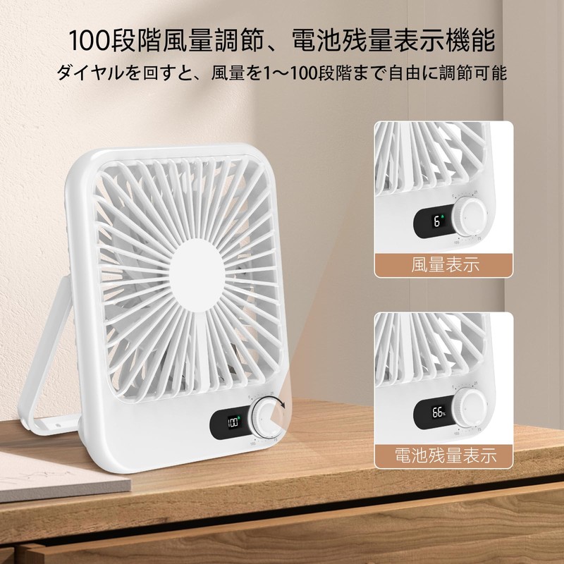 iNeibo Desk Fan, Quiet, Office, Small, USB Fan, Ultra Thin,