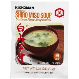 Kikkoman Instant Shiro Miso Soybean Paste Soup (White) 1.05oz 30g Made in Japan