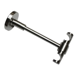 GARDINIA Universal Ceiling Support Open for Diameter 16 mm Stainless Steel Look 13.5 cm Metal 13.5 cm