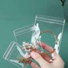 Clear Mini Plastic Bags - 100 Pcs, Thick Self-Sealing OPP,