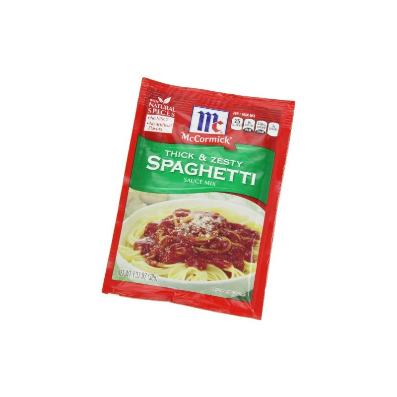 McCormick Spaghetti, Thick & Zesty, 1.37 Ounce (3 Pack)