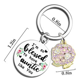 Auntie Keychain Auntie Christmas Gifts From Niece Nephew Best Aunt Ever Gift Birthday Valentine’s Day Christmas Gift Idea Aunts Keychain For Women Tia Promoted To Aunts Stocking Stuffers for Women