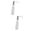 CAXUSD 2pcs 300ml Stainless Steel Foaming Soap Dispenser Liquid Soap
