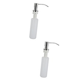 CAXUSD 2pcs 300ml Stainless Steel Foaming Soap Dispenser Liquid Soap Pump for Bathroom