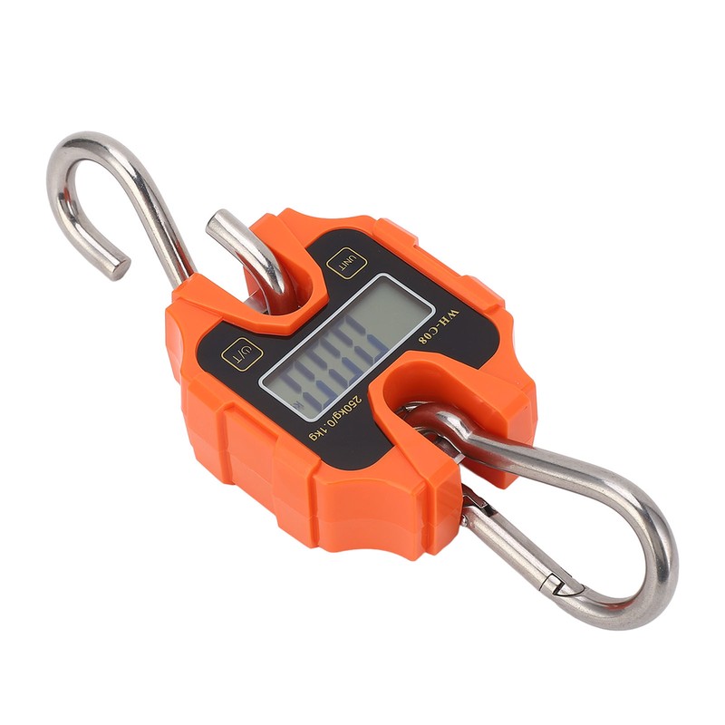 Digital Crane Scale 550lb High Accuracy Compact LCD Handheld Hanging
