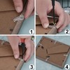 200 Pack Glass Retainer Clips Window Screen Clips 4-5mm Glass