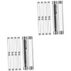 NOLITOY 2sets Cylinder Tube Pen Containers Acrylic Pen Display for Ballpoint Pencil Office Supplies 10pcs*2