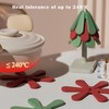 Silicone Trivet for Hot Dishes,Chrismas Tree Coasters/Tree Trivet,240°C Heat&Water&Stain Resistant,Food-Grade